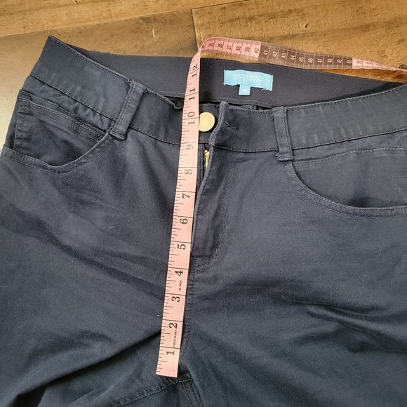 12 Draper James RSVP Navy Blue Cropped Pants - Picture 4 of 6